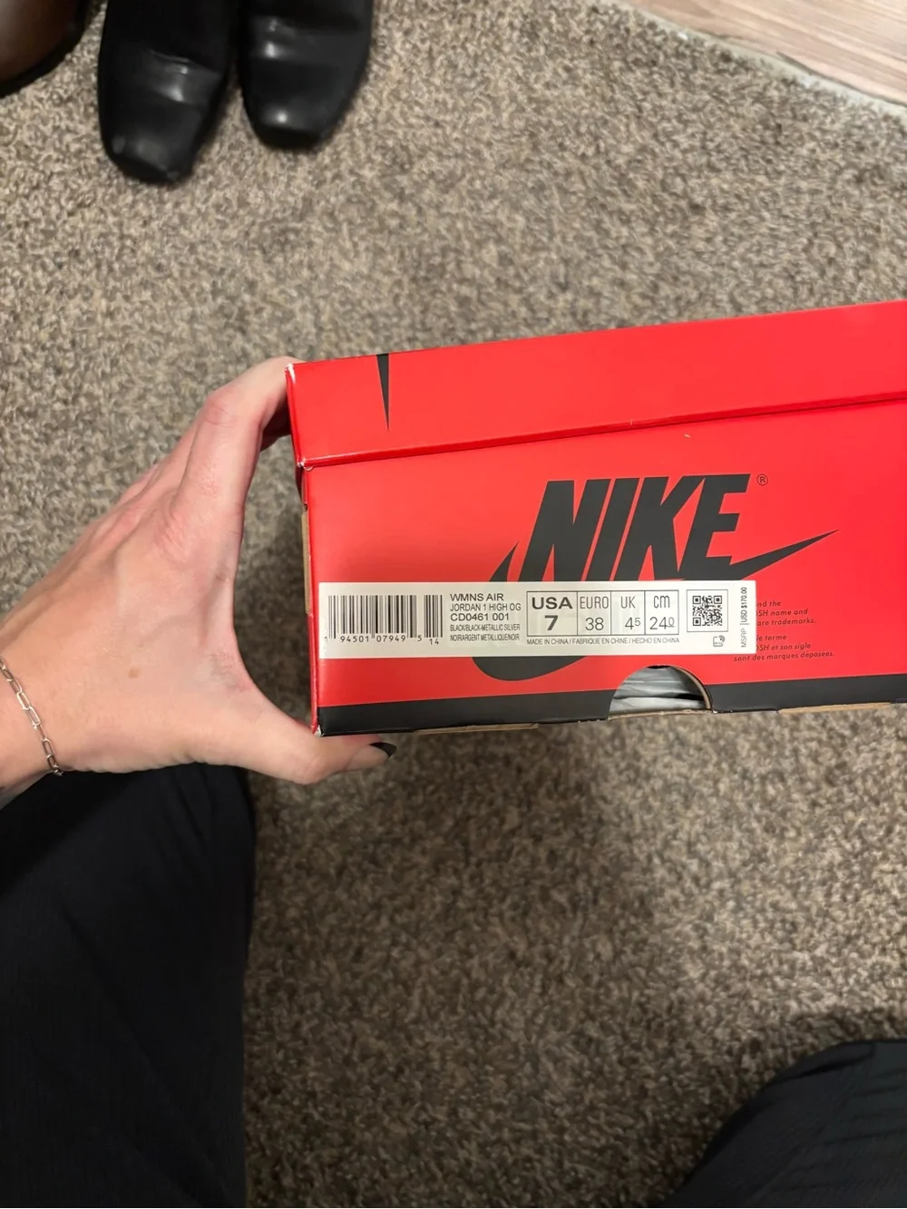 Silver Toe Retro 1 High women’s 7